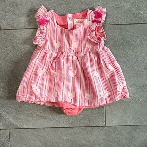 Cat and Jack Dress with hearts. NWOT